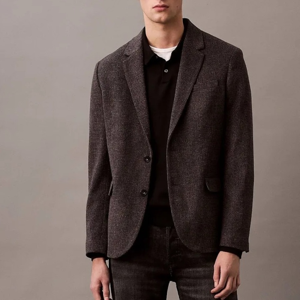 Calvin Klein Men's Wool Blend Slim Blazer XXL